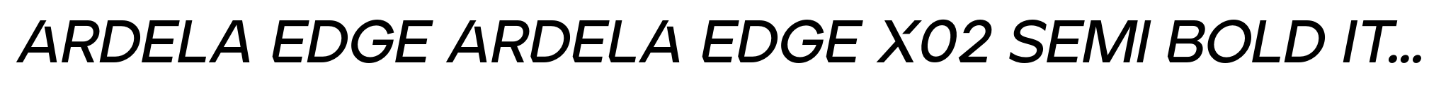 Ardela Edge ARDELA EDGE X02 Semi Bold Italic image